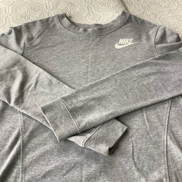 Nike Grey Hi Low Sweatshirt Sz S EUC - Picture 4 of 10